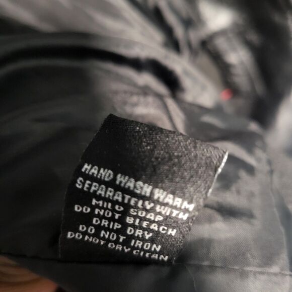 New Look Women's Black Faux Leather Jacket Coat Size 1X - Picture 14 of 14